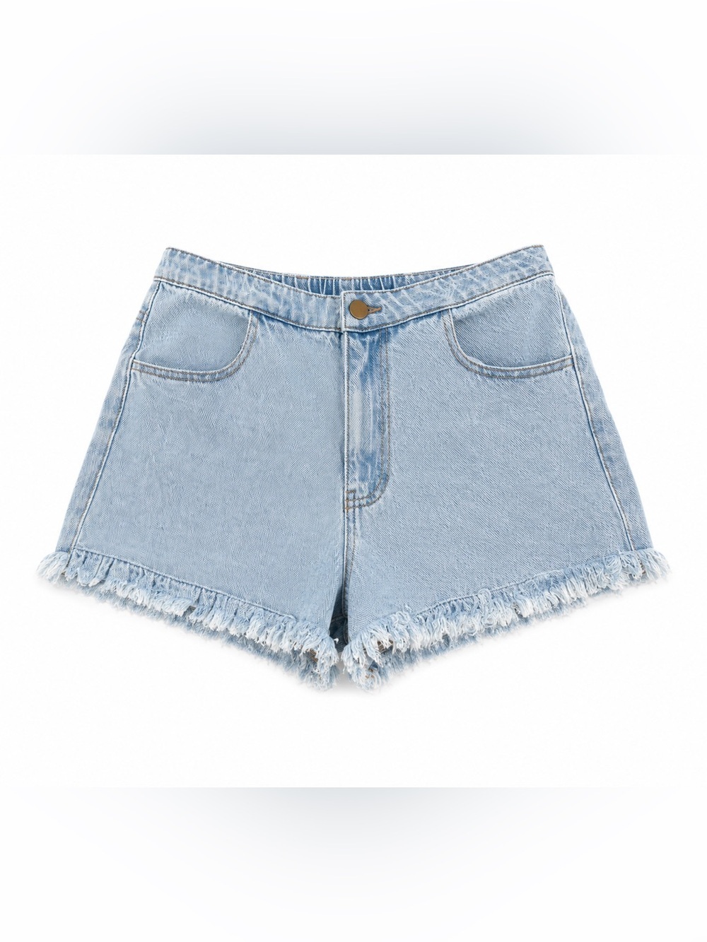 Light Blue Denim Women Shorts